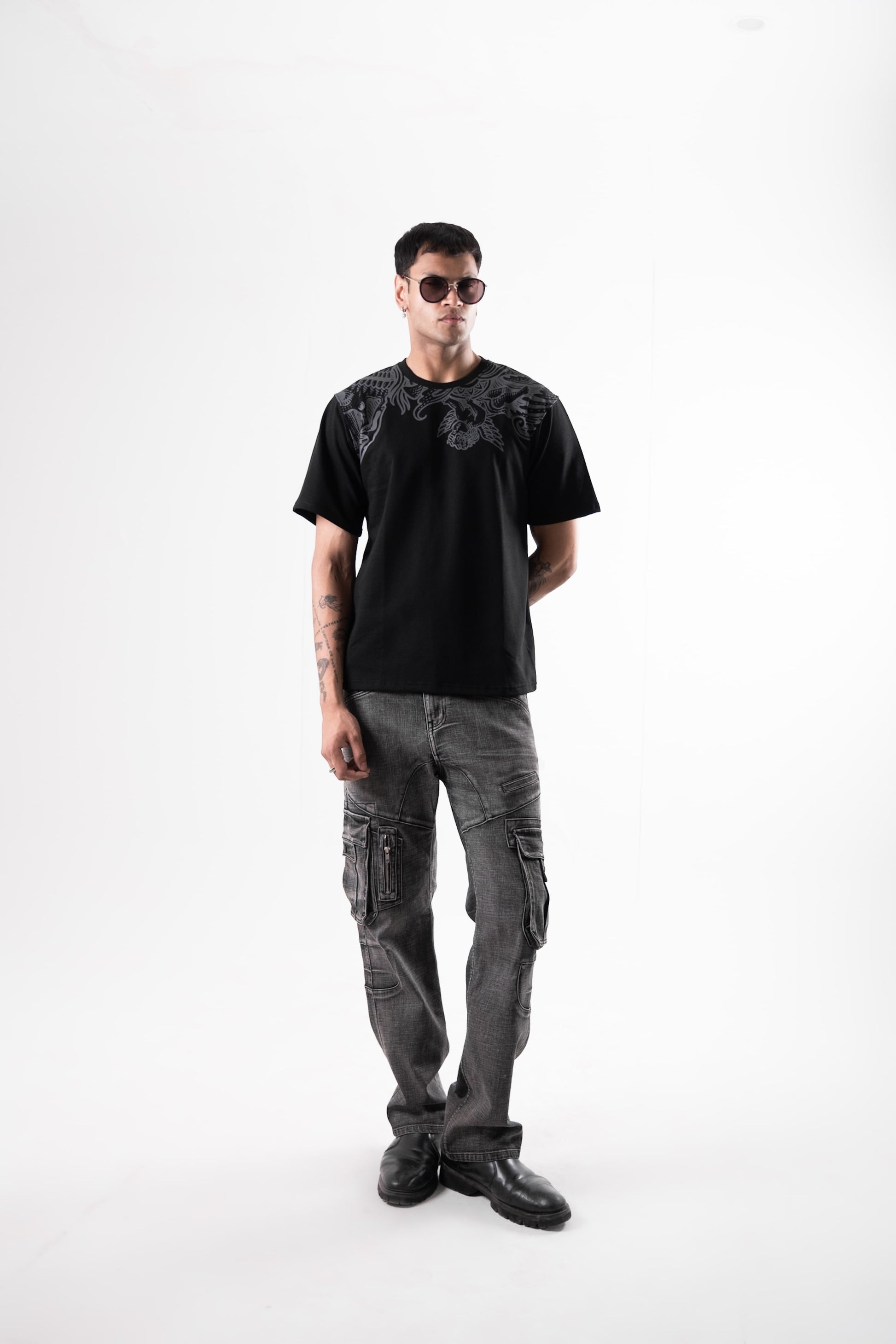 THE ANGEL T-SHIRT - BLACK