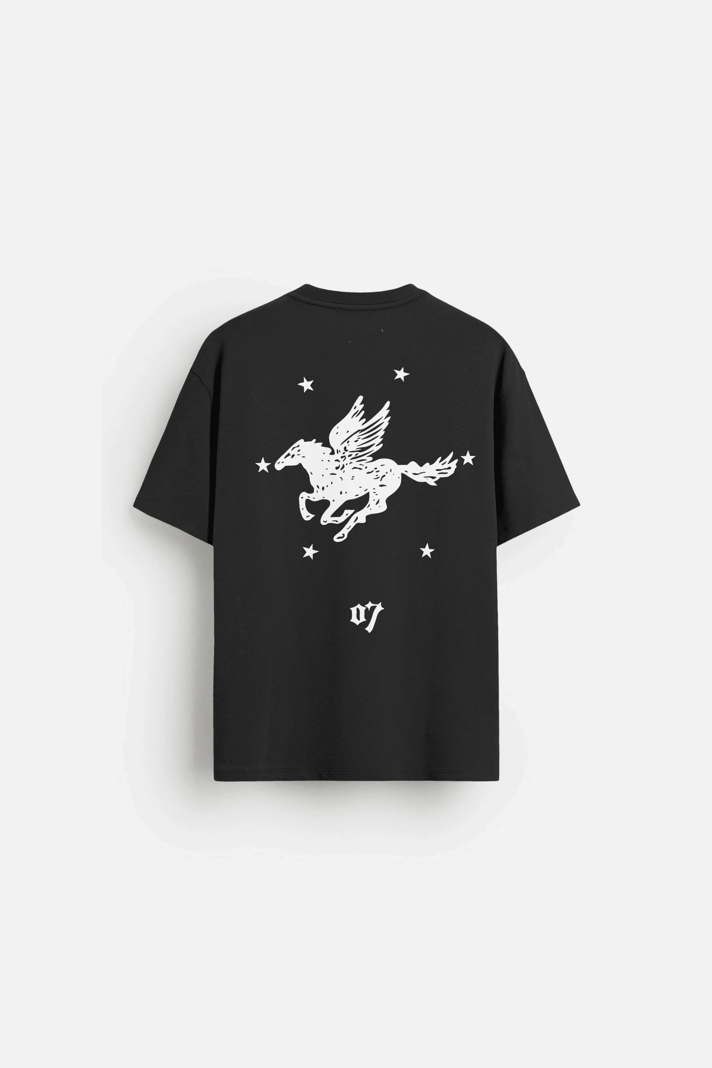 WINGED HORSE T-SHIRT - BLACK
