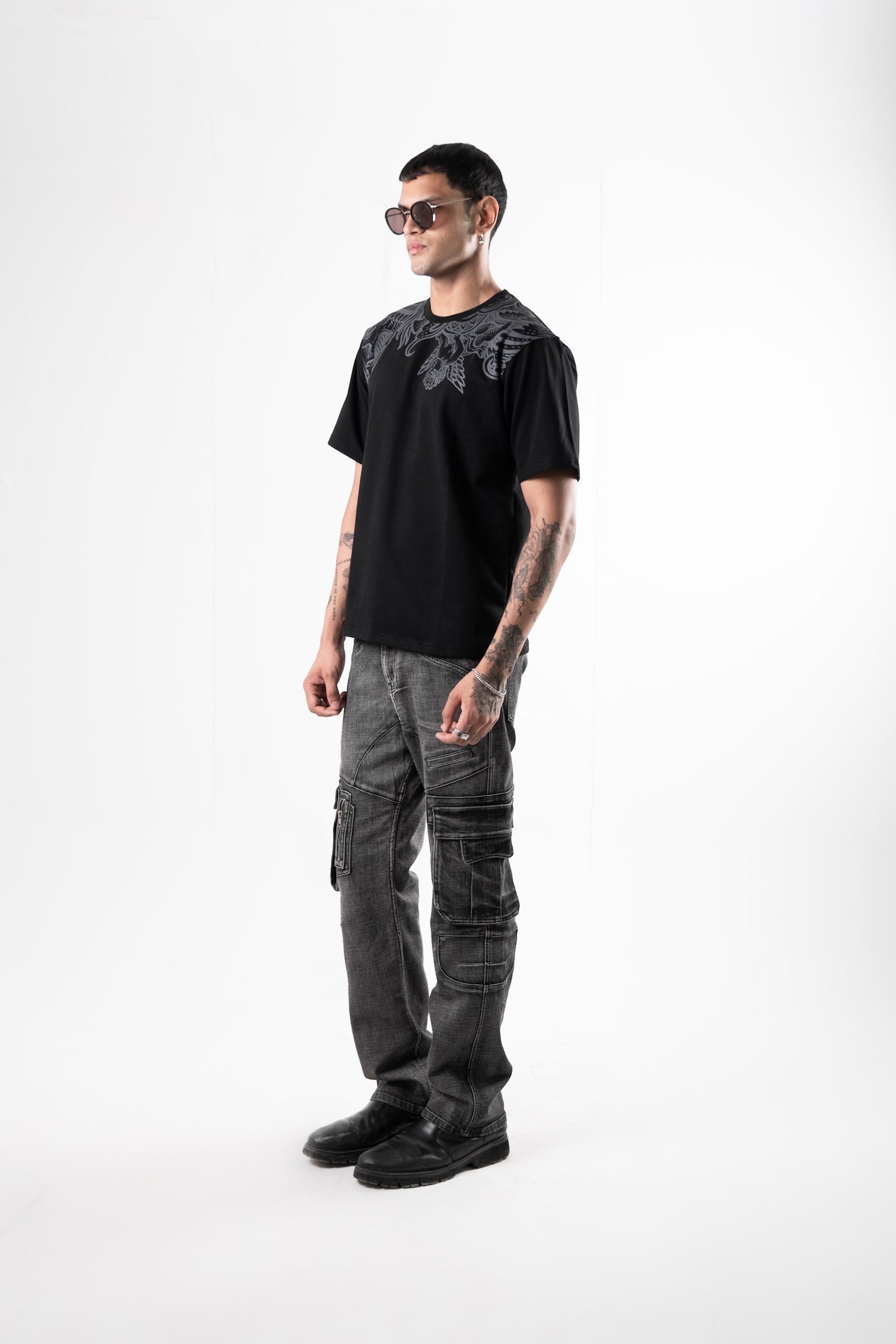 THE ANGEL T-SHIRT - BLACK